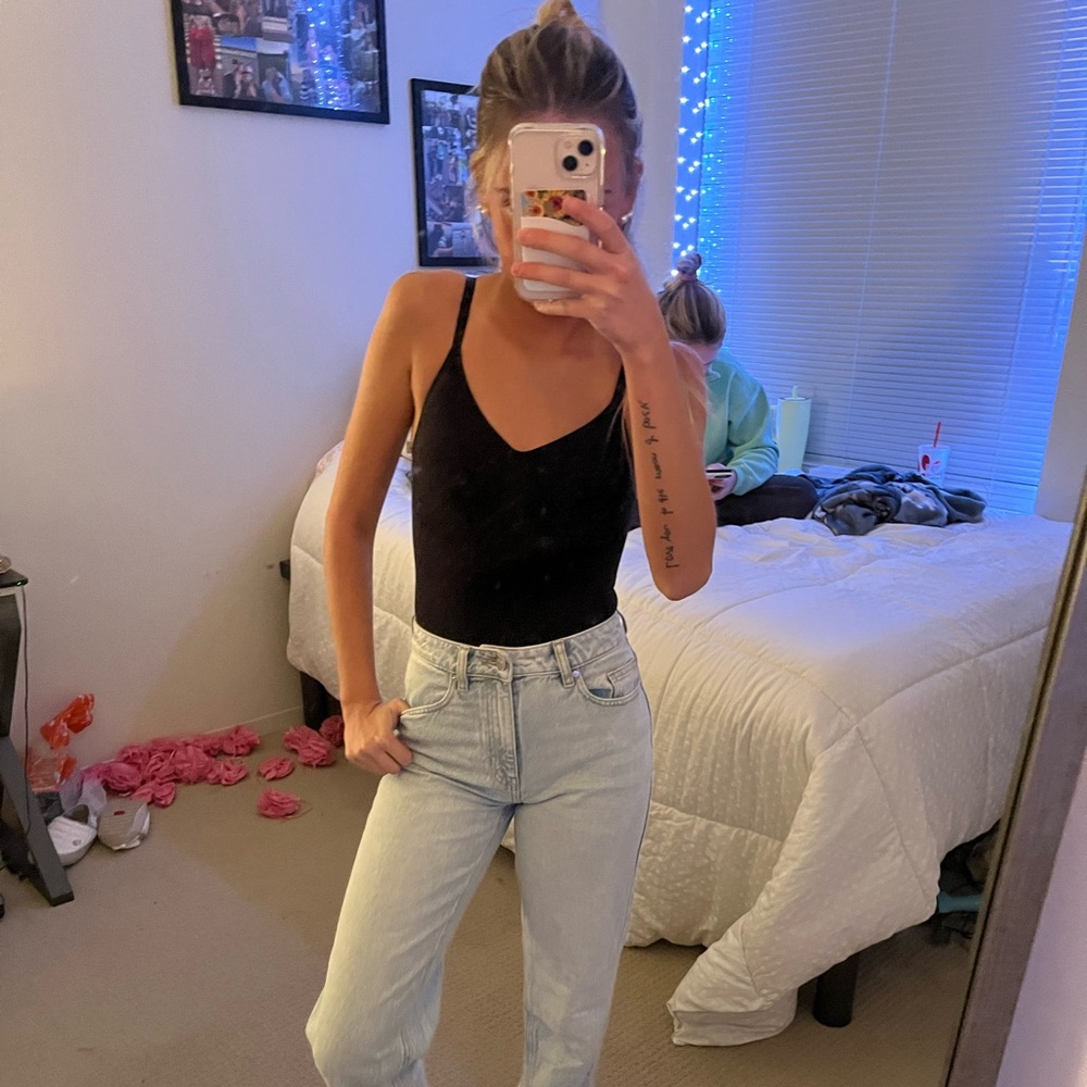 Women's Black Bodysuit